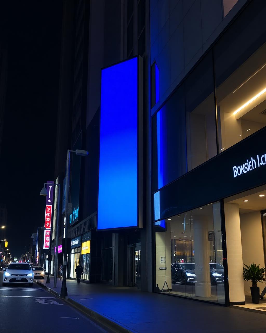 LED screen at Commercial Street